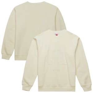 Mitchell Ness NC A&T‎ Aggies Puff Print Fleece Crewneck Cream Large